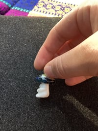 Image 5 of UV reactive Mixed color Mushroom Character pendant 
