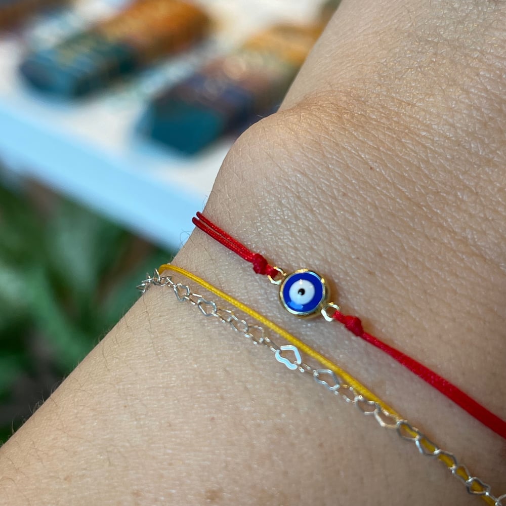 Image of Blue evil eye bracelet