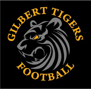 Image of Gilbert Football Window Decal