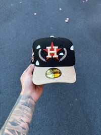 Image 5 of PARTLY CLOUDY MULTI TONE HOUSTON ASTROS CUSTOM FITTED CAP