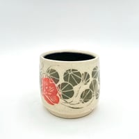 Image 2 of three flowered nasturtium mug