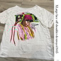 Xlarge Biggie white lace destroyed