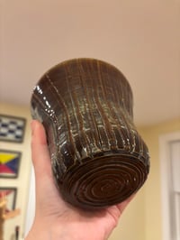 Image 2 of Green/Brown Spiral Vase