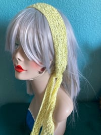 Image 4 of Soft Yellow Boho Headscarf