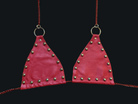 Studded red top S