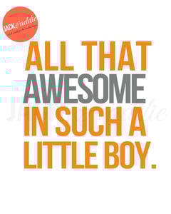 Image of {all that awesome} 8x10 PDF download poster print