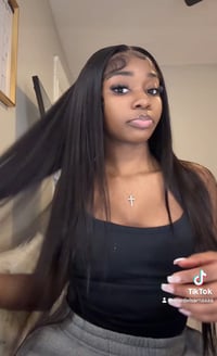 Image 1 of  13x4 hd lace 26 inch straight wig 180% density 