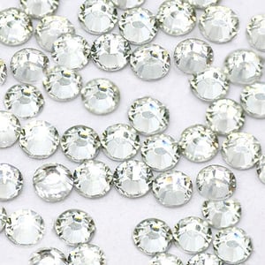 Image of Clear -- Rhinestones Round Flatback 14-facet ( High Quality )