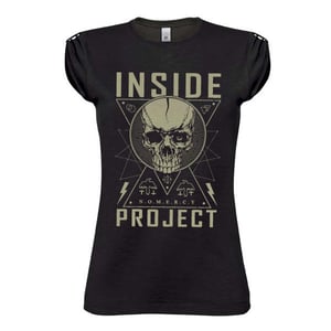 Image of INSIDE PROJECT - "N.O.M.E.R.C.Y." Girly T-Shirt - Black