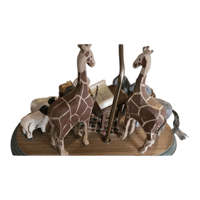 Image 3 of 1995 Handcarved Noah's Ark Lamp By Barry Grosscup