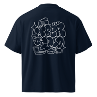 Image 2 of CYBER CHOLO ©2000 organic oversized high neck t-shirt