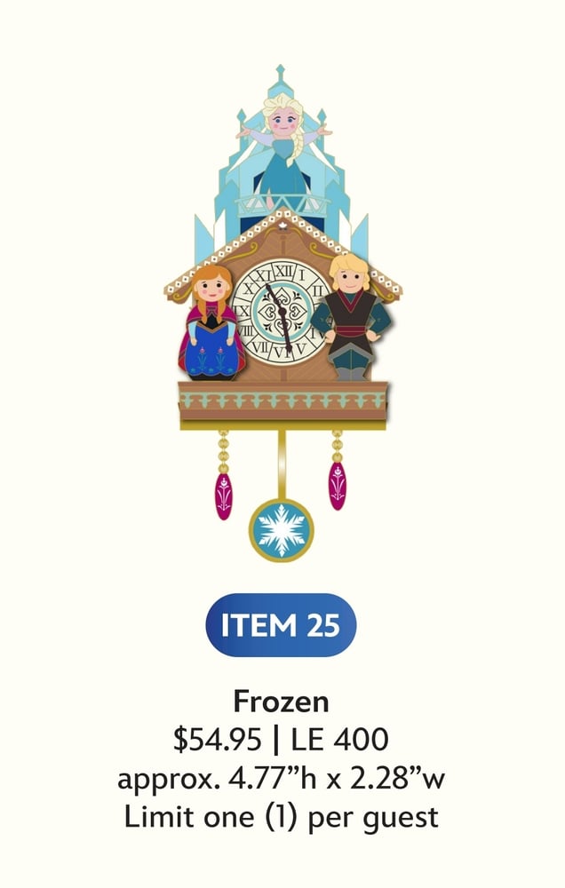 Image of Frozen cuckoo clock pin le 400