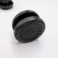 Image 4 of Preorder Custom Size Dish/5Slope Button in Reptilian Dama Blacken Finish