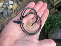 Image 1 of Libyan Desert Glass Hagstone pendant 