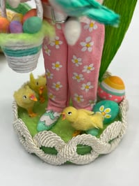 Image 4 of Easter in the garden, miniature art doll sculpture 