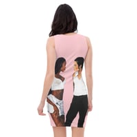 Image 2 of Icons All-Over Print Dress Pink