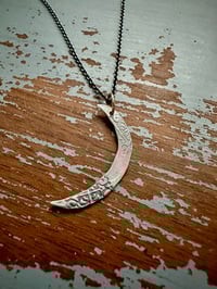 Image 9 of sterling silver moon with breathe inscription