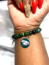 Image 4 of Philly Eagles charm bracelet 