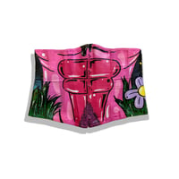 Image 1 of Hand Painted 6 Pack Abs Corset