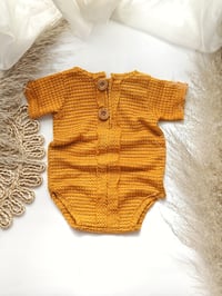 Image 1 of Boys bodysuit Patrick - honey | photo props | 12-18 months