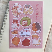 Image 1 of Chonky Cats v6 sticker sheet