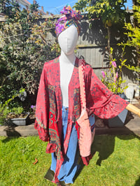 Image 6 of Amara Wrap dress - red 10-16 uk