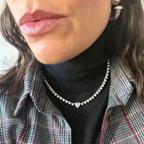 Image of COLLANA TENNIS CUORI