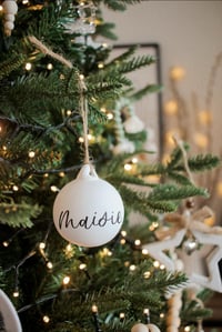 Image 2 of Personalised Name Christmas bauble