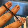 black and blue opal bracelet
