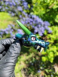 Image 9 of Long horn DragonHead collab with @tonykazyglass