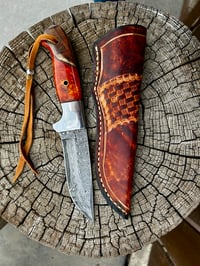 Image 2 of Raindrop Damascus knife