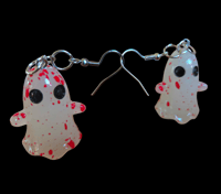 Image of Murder Ghostie Earrings (Glow in the dark)