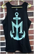 Image of Anchor Tank (black/aqua)