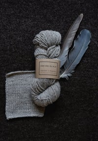 Image 1 of Harting Black DOUBLE KNIT Semi Worsted Spun Yarn - Light Grey 