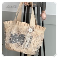 Image 5 of Handmade Vintage Lace bucket bag