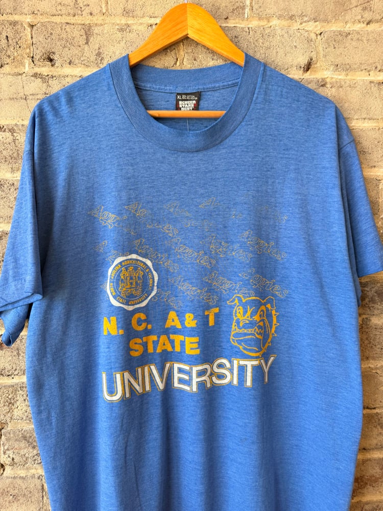 Image of Rare 1980’s NC A&T AGGIES Single-Stitched Tee, SIZE: XL