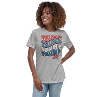 Image 10 of Retro Trump 24 Flowers Women's Relaxed T-Shirt