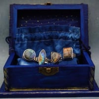 Image 1 of Lumia Collection Rings - Sterling Silver and Labradorite