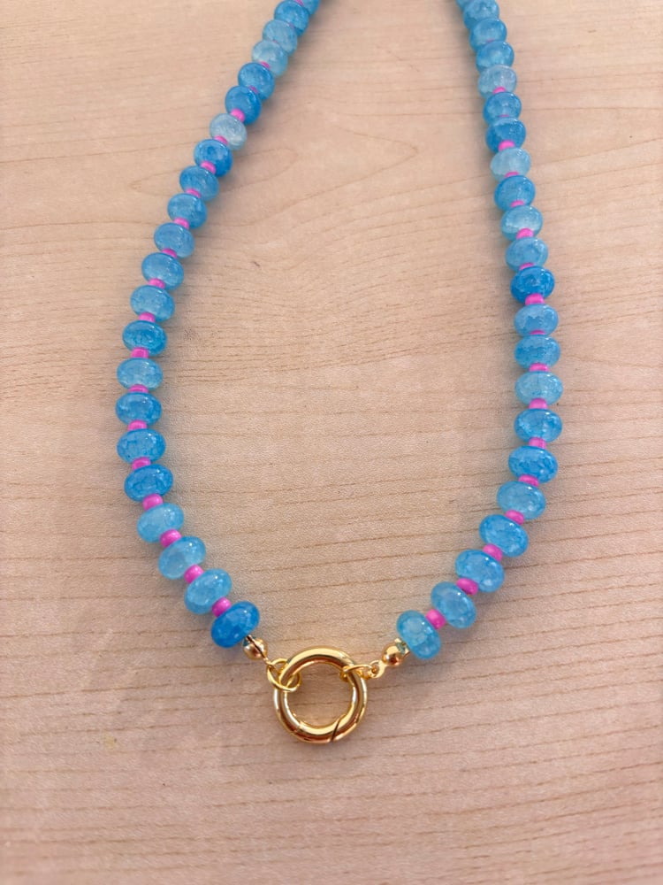 Image of Elka - Blue + Hot Pink