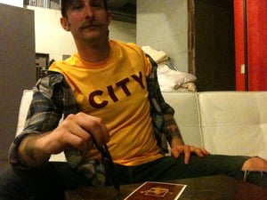 Image of Le Rouge Supporters T Shirt- Gold CITY 