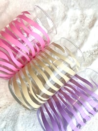 Image 3 of Zebra Print Glass Can