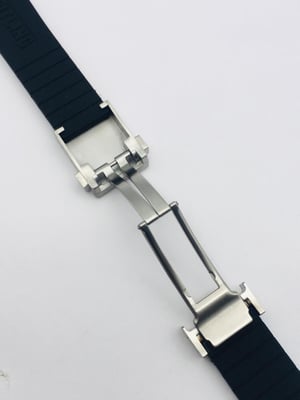 Image of 22mm-24mm Black silicone Rubber Watch Strap Band Bracelet,for breitling watch,straight lug.new