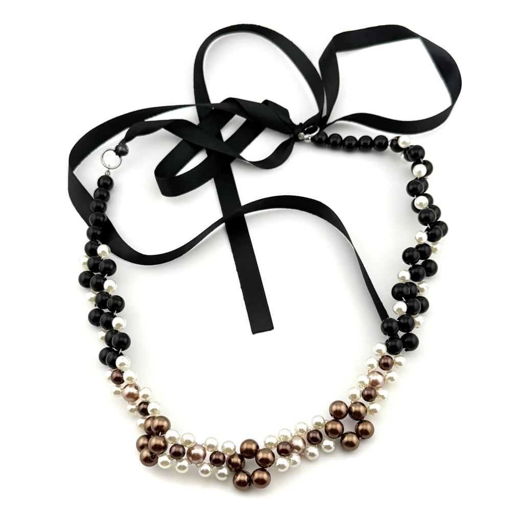 Image of Poppy Brown Beaded Headband