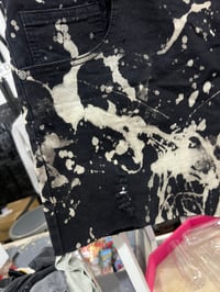 Image 3 of black black denim shorts 