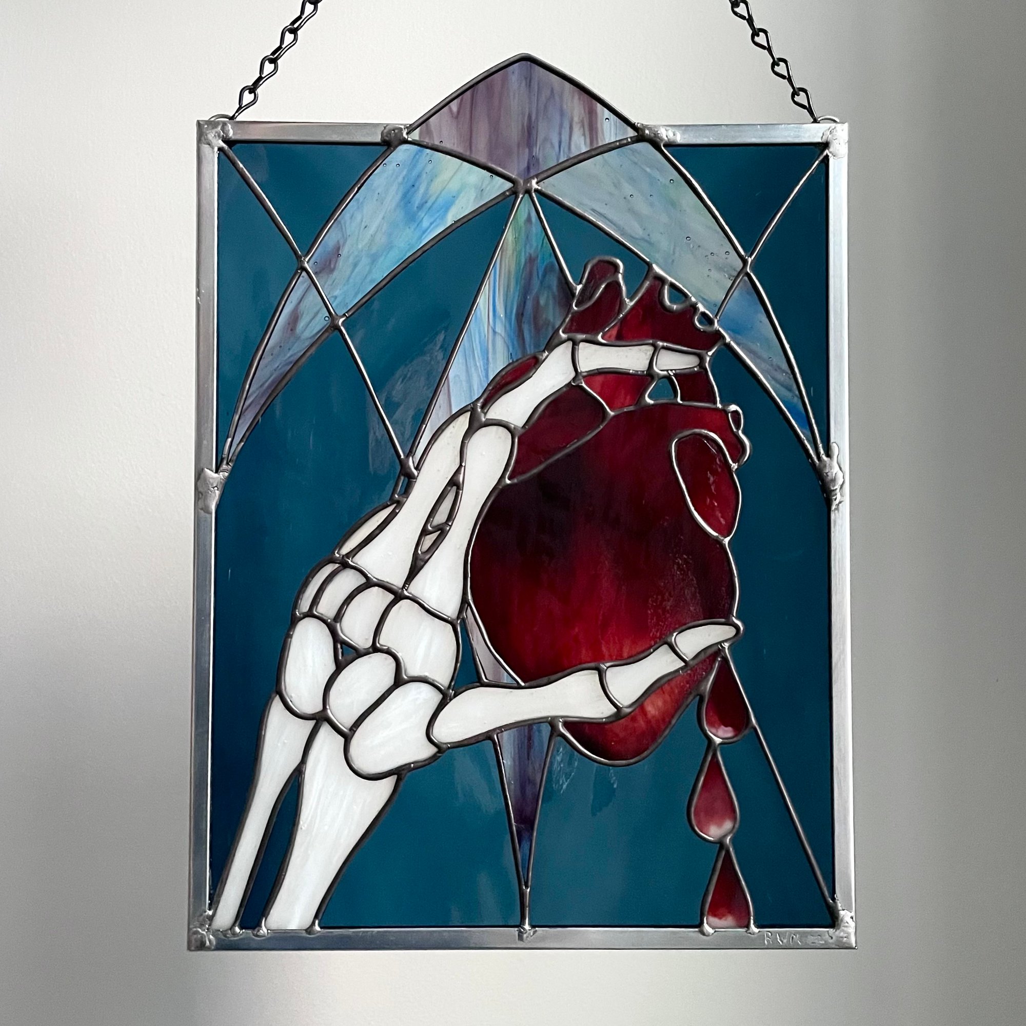 Bleeding Heart Panel | Colorshow Glassworks