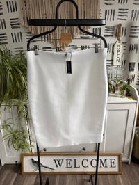 Image 1 of NWT Express cream knit skirt 