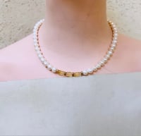 Image 3 of CLASSIC strand-lg pearl + citrine