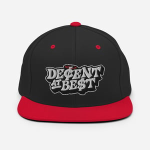 "De¢ent At Be$t" Snapback (Black/Red)