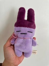 Image 2 of Purple bunny beanie