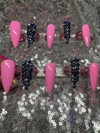 Image 5 of  Ready in pink gel press on nails